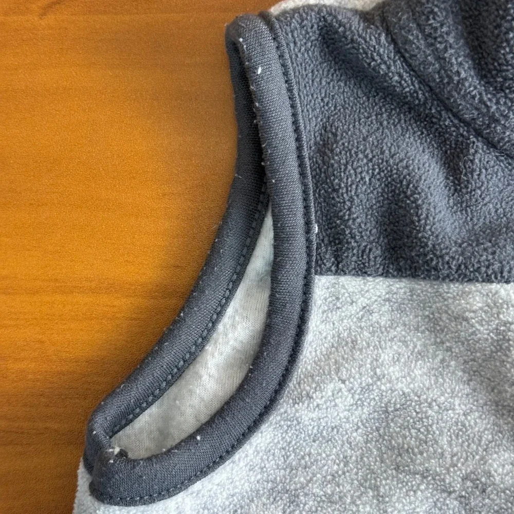 SALE Carters 6m Baby Boys Fleece Vest Winter Fair Isle and‎ Gray Yellow Zip Up